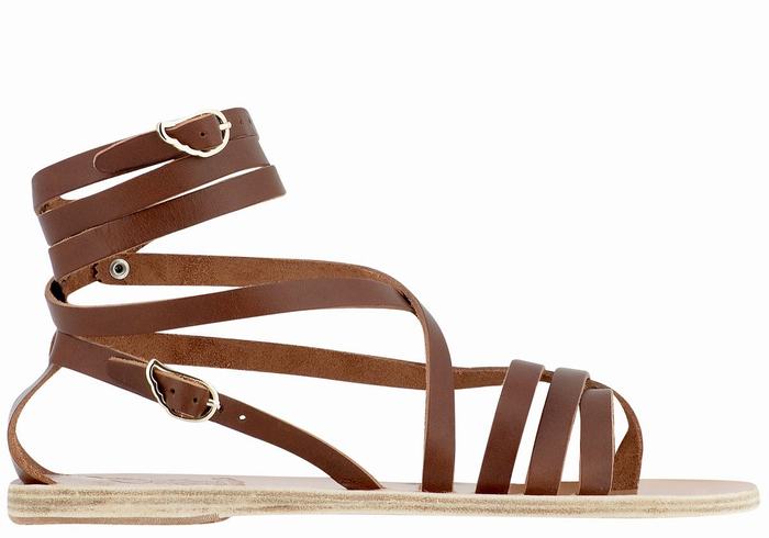 Sandales De Gladiateur Ancient Greek Sandals Satira Leather   | NMY-0802400